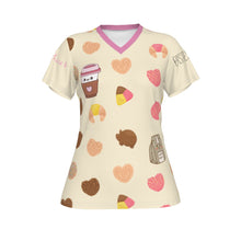 Load image into Gallery viewer, All-Over Print V-neck Women's T-shirt