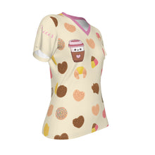 Load image into Gallery viewer, All-Over Print V-neck Women's T-shirt