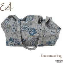 Load image into Gallery viewer, EA - Blue canvas bag