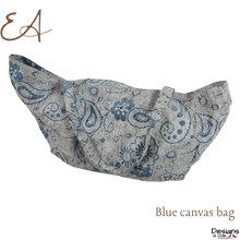 Load image into Gallery viewer, EA - Blue canvas bag