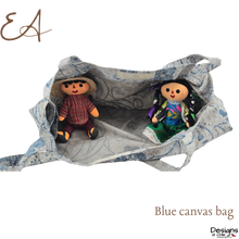 Load image into Gallery viewer, EA - Blue canvas bag