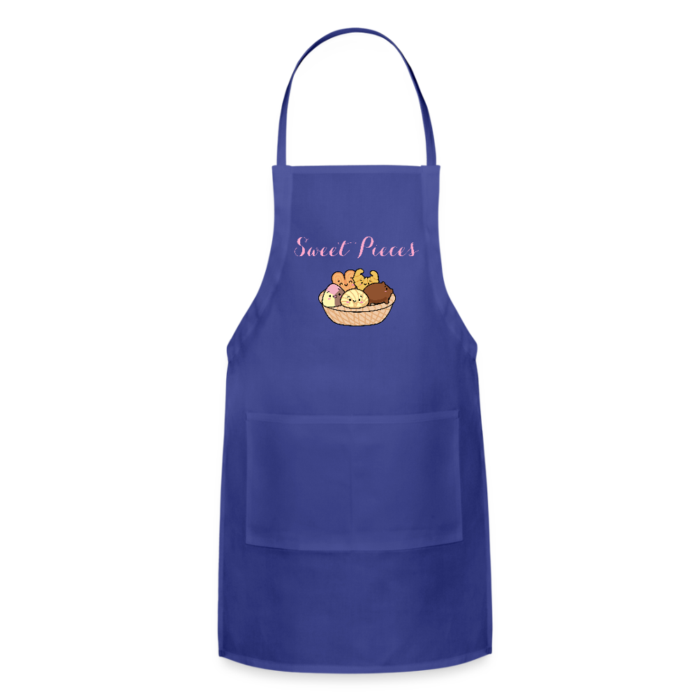 Sweet Pieces - Adjustable Apron - royal blue