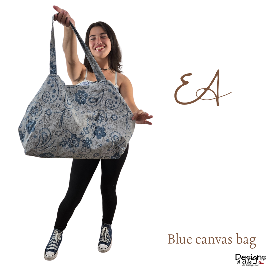 EA - Blue canvas bag