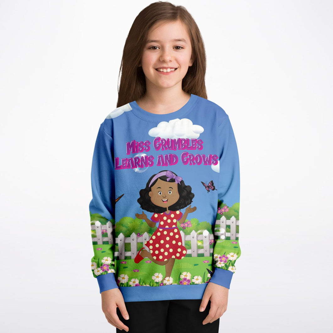 Miss Grumbles - Athletic Kids/Youth Sweatshirt