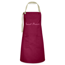 Load image into Gallery viewer, Sweet Pieces Artisan Apron - burgundy/khaki
