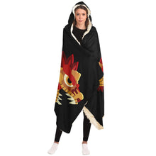 Load image into Gallery viewer, Aztec Dragon Hooded Blanket - Al chile designs
