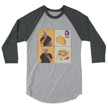 Load image into Gallery viewer, Hotline tacos - 3/4 sleeve raglan shirt - Al chile designs
